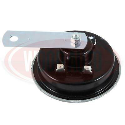 12V Disc Horn Single Tone 2 Terminal 420Hz Wood Auto Hrn1004 - Mid-Ulster Rotating Electrics Ltd