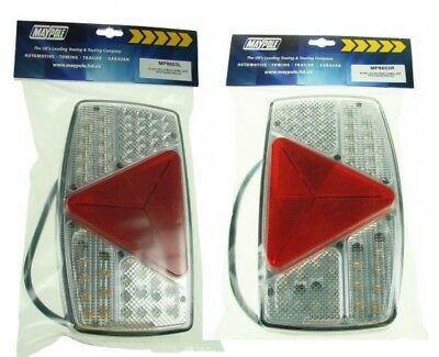 2X Led Combo Trailer Caravan Rear Lamp Light Maypole 12V 24V Mp8603Bl Mp8603Br - Mid-Ulster Rotating Electrics Ltd