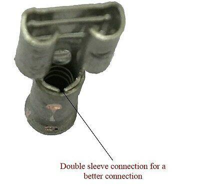 50 X 6.3Mm Blue Female Spade Terminals Connectors Crimp Car Ctie Uk T2Pof63508 - Mid-Ulster Rotating Electrics Ltd