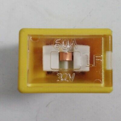 60 Amp Pal Japanese Fuse Slow Blow 293 Series Yellow 12V 24V 32V Cargo 191154 - Mid-Ulster Rotating Electrics Ltd