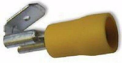 50X 6.3Mm Yellow Piggy Back Spade Terminals Connectors Crimp Ctie Uk T3Pb63508 - Mid-Ulster Rotating Electrics Ltd