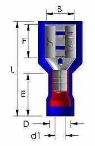 50 X 4.8Mm Red Vinyl Insulated Female Spade Terminal Crimp Ctie Uk T1Pofti47508 - Mid-Ulster Rotating Electrics Ltd