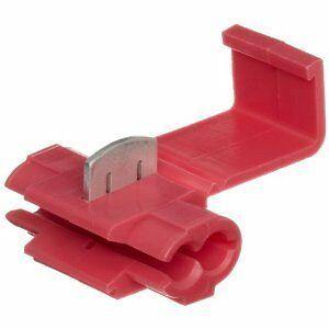 Ctie 100 5 Amp Red Scotch Lock Wire Quick Splice Connectors Terminal Crimp Scr - Mid-Ulster Rotating Electrics Ltd
