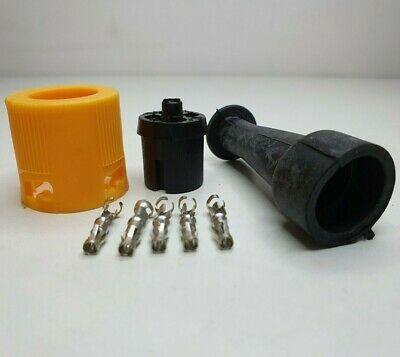 Yellow Ajba Plug 5 Pin Bayonet Plug Trailer Towing Maypole Genuine Mp8306B - Mid-Ulster Rotating Electrics Ltd