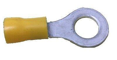 50 X 8Mm M8 Yellow Ring Terminals Insulated Connectors Crimp Ctie Uk Rsl249 T3R8 - Mid-Ulster Rotating Electrics Ltd