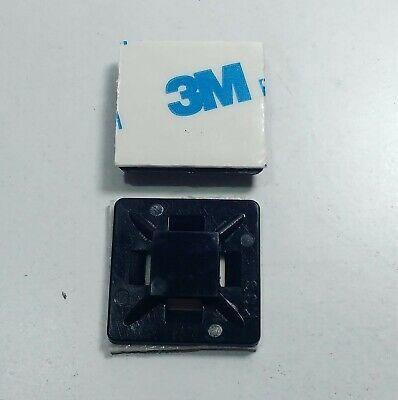 25X Cable Tie Mount Nylon Clips Black Square Wire Cable Tidy Wood Auto Cma1400 - Mid-Ulster Rotating Electrics Ltd