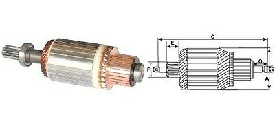 Starter Motor Armature Fits Hitachi Lucas, Yanmar 12V Cargo 233886 - Mid-Ulster Rotating Electrics Ltd