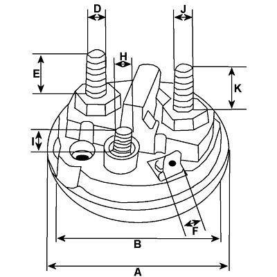 Solenoid Cap M50 4 Terminals Fits Holland Massey Perkins Jcb Wood Auto Snc1511 - Mid-Ulster Rotating Electrics Ltd