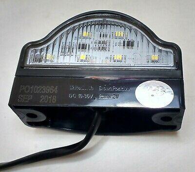 Number Plate Lamp & Clip Base Light White 6 Led 12V 24V Maypole Mp8228 - Mid-Ulster Rotating Electrics Ltd