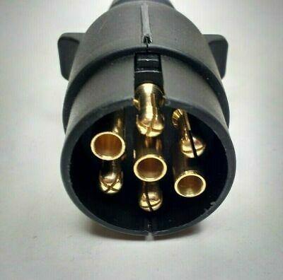 7 Pin Extension Lead Plugs Curly 3M Work Length 2 Male Genuine Maypole Mp5884 - Mid-Ulster Rotating Electrics Ltd