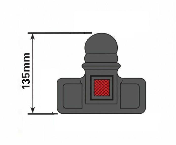 Towball Cover W/ Reflector For 50Mm Ball Pvc Long And High Reach Maypole Mp5009B - Mid-Ulster Rotating Electrics Ltd