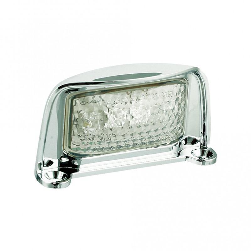 12v / 24V DUAL VOLTAGE LED AUTOLAMPS CHROME LICENSE NUMBER PLATE LIGHT 35CLM - Mid-Ulster Rotating Electrics Ltd