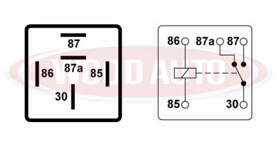 5 Pin 24v Changeover Relay Switch 20A Continuous 30A Peak Wood Auto Rly1008