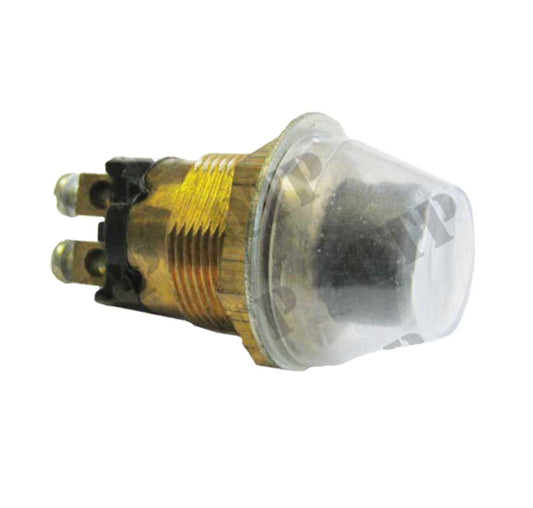 Heavy Duty Momentary Push Button Switch With Water Proof Cover Normally Open Fits 19mm Hole 12v or 24v  QTP51969