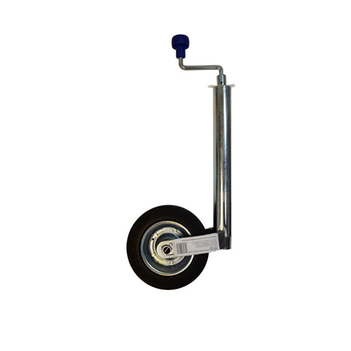 Maypole 48mm Telescopic Trailer Wheel Jockey Wheel Up To 100kg Clear Zinc Plate Finish MP436