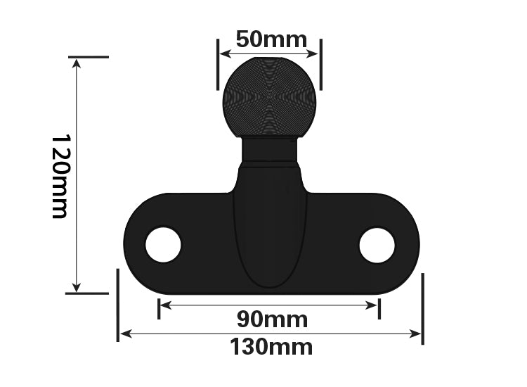 Tow Ball Heavy Duty 50mm Tow Hitch Eu Approved Genuine Maypole MP5003B