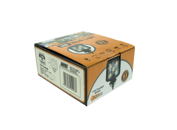 Genuine Maypole 12v / 24v Led Mini High Powered Work Lamp Rated At 800 Lumens 15 watts Mp5053 - Mid-Ulster Rotating Electrics Ltd