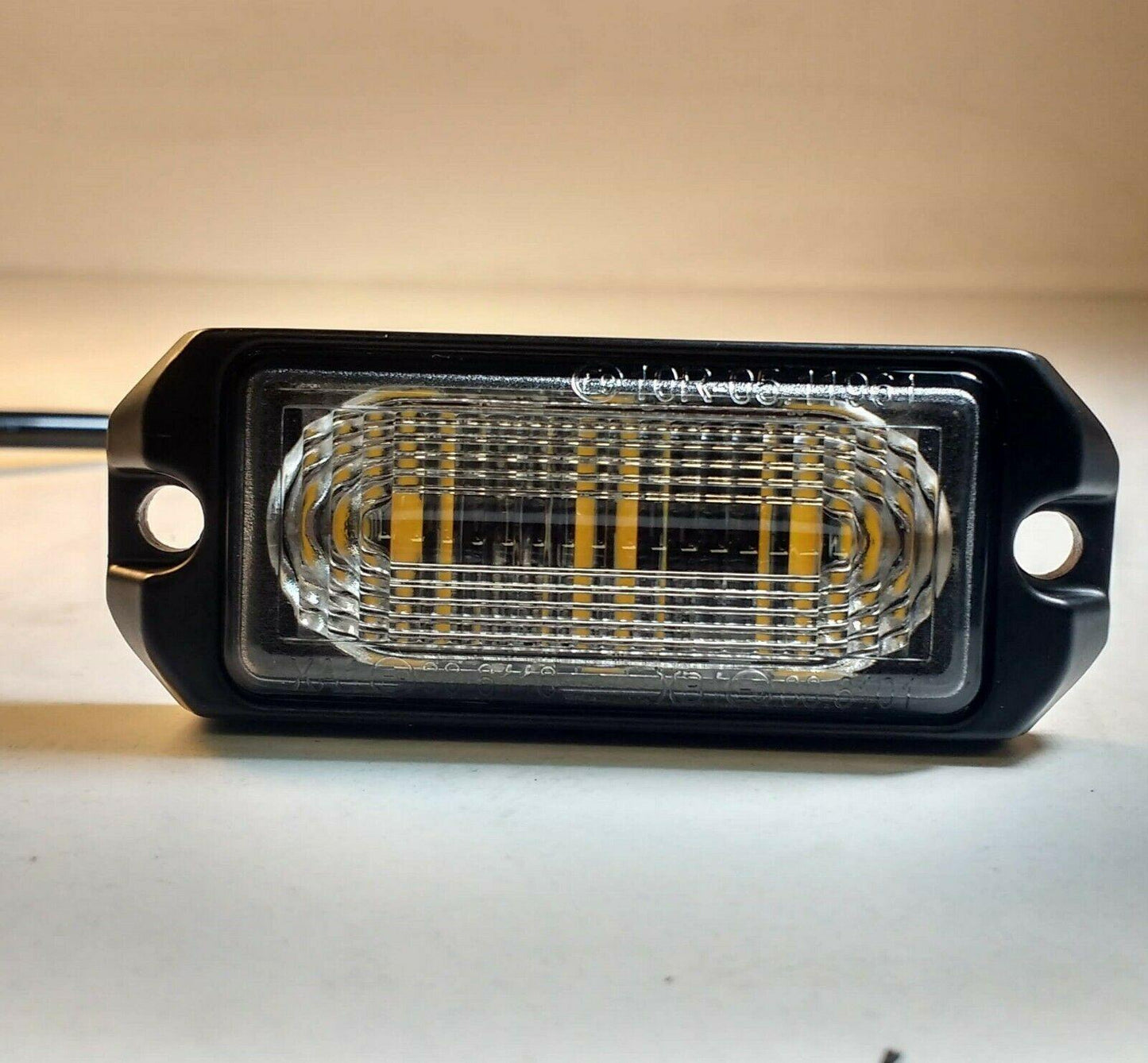 Slim Amber Warning Light Flashing Strobe Recovery Ultra Bright Maypole Mp4114B - Mid-Ulster Rotating Electrics Ltd