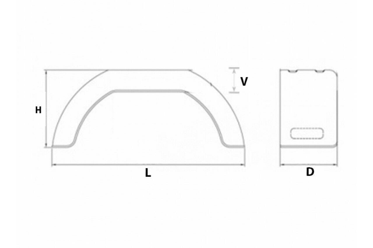 Plastic Trailer 8" Mudguard Pair Deluxe Bradley Erde Iforwilliams Maypole Mp2705 - Mid-Ulster Rotating Electrics Ltd