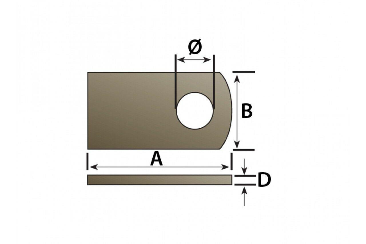 Weld On Antiluce Plate Trailer Gate Fence Door 2 X 76Mm X 95Mm Maypole Mp840B - Mid-Ulster Rotating Electrics Ltd