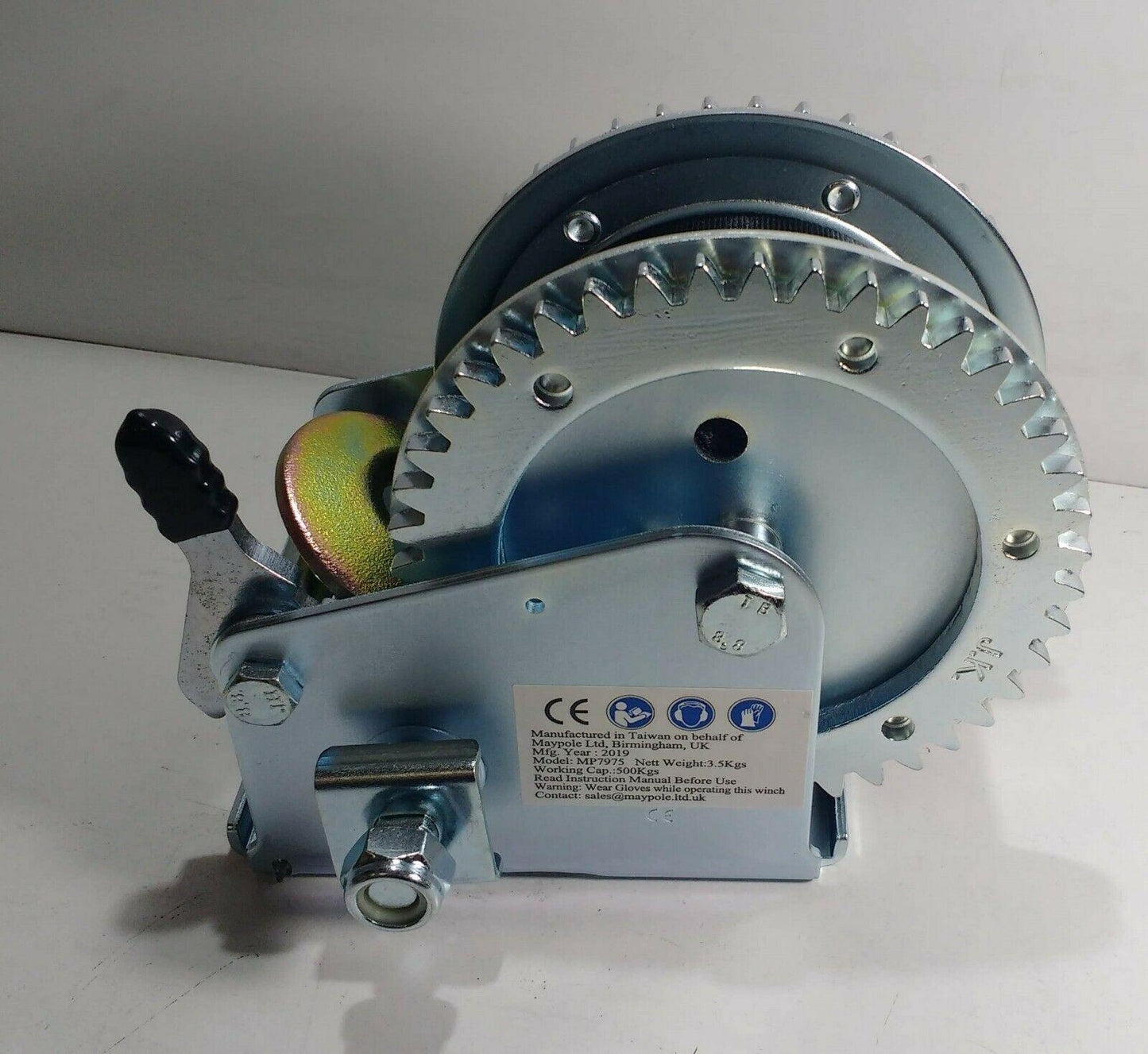 Dual Drive Trailer Strap Hand Winch 900Kg Max. Capacity Genuine Maypole Mp7975 - Mid-Ulster Rotating Electrics Ltd