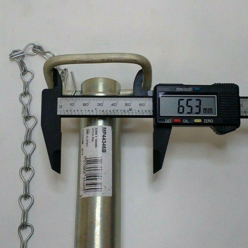 Drop Handle Tow Hitch Pin With Linch Pin & Chain 31.75Mm X 165Mm Maypole Mp44346 - Mid-Ulster Rotating Electrics Ltd