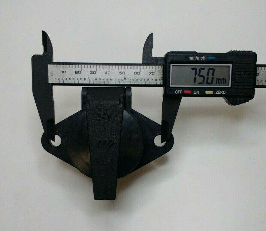 7 Pin Plastic Towing Socket W/Lid & Boot 24V 24N Iso1185 Maypole Genuine Mp1263B - Mid-Ulster Rotating Electrics Ltd