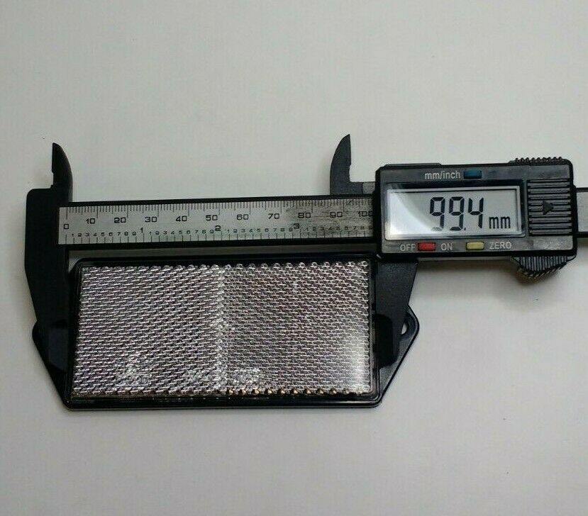4 X Front White Screw On Reflector Trailer Horsebox Rectangle Maypole Mp8856B - Mid-Ulster Rotating Electrics Ltd
