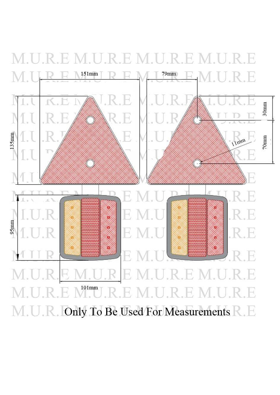 Magnetic Led Stop Tail Indicator Number Plate Lamp Set 10V - 30V Maypole Mp44862 - Mid-Ulster Rotating Electrics Ltd