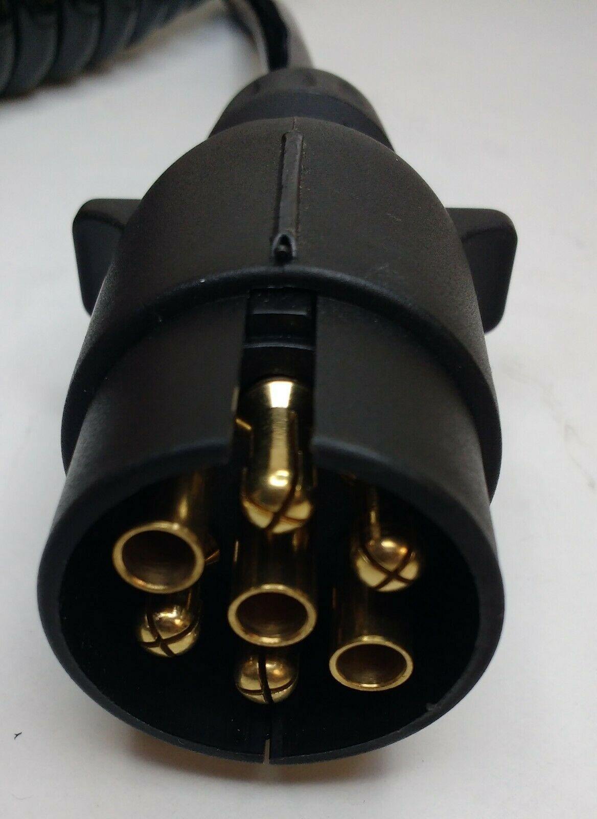 7 Pin Plug & Socket Extension Lead Curly 1.5M 12N Trailer Lights Maypole Mp5885 - Mid-Ulster Rotating Electrics Ltd