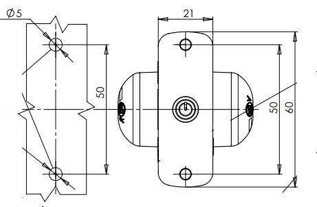 2 X Led Side Marker Outline Light Rubber White Front Red Rear 12V 24V Was Was275 - Mid-Ulster Rotating Electrics Ltd