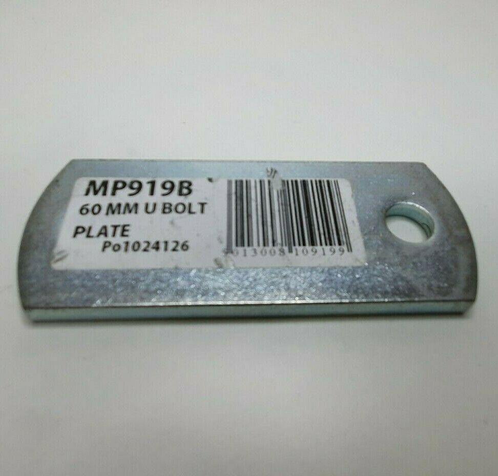 High Tensile Zinc Coated 'U' Bolt Plate 60Mm X 6Mm Pair Maypole Mp919B - Mid-Ulster Rotating Electrics Ltd