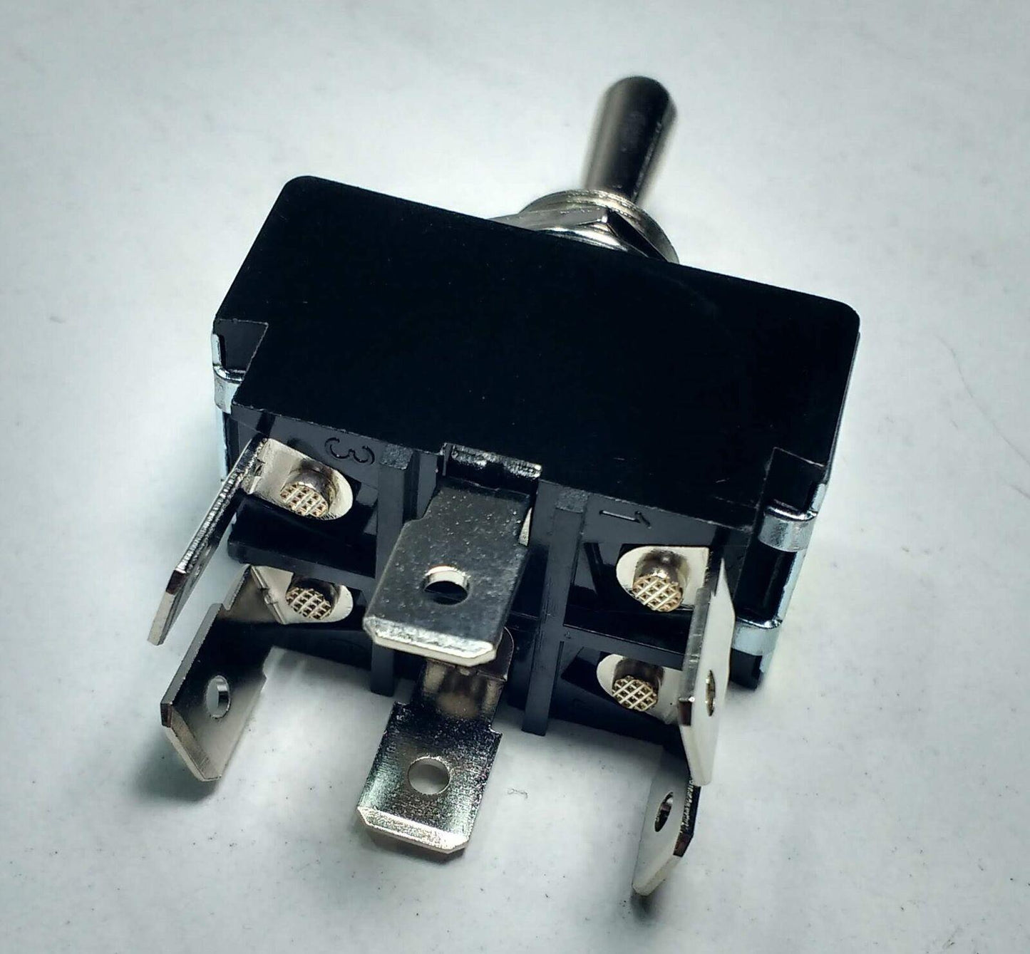 On/Off/(On) Toggle Switch 6 Terminals Spring Loaded 12V 16A 24V Cargo 180593 - Mid-Ulster Rotating Electrics Ltd