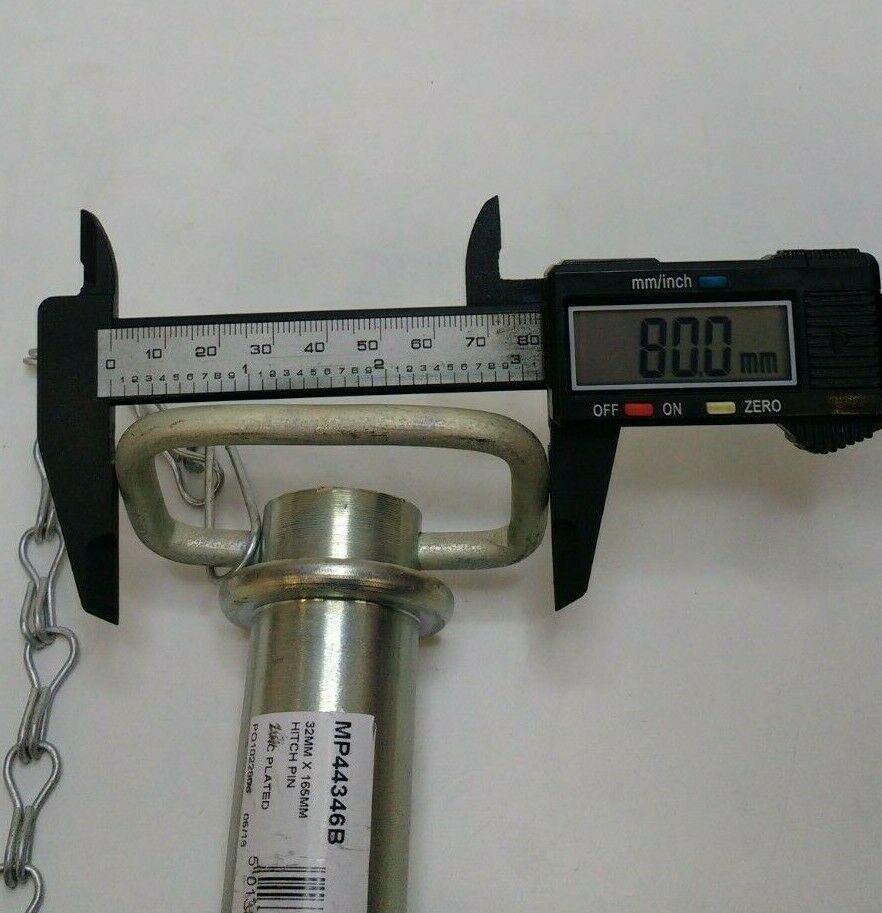Drop Handle Tow Hitch Pin With Linch Pin & Chain 31.75Mm X 165Mm Maypole Mp44346 - Mid-Ulster Rotating Electrics Ltd