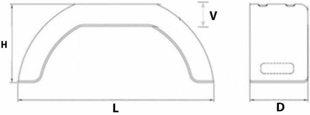 2 x Deluxe Plastic 7" Mudguard For 10" Wheel Ifor williams & More Maypole Mp2706 - Mid-Ulster Rotating Electrics Ltd
