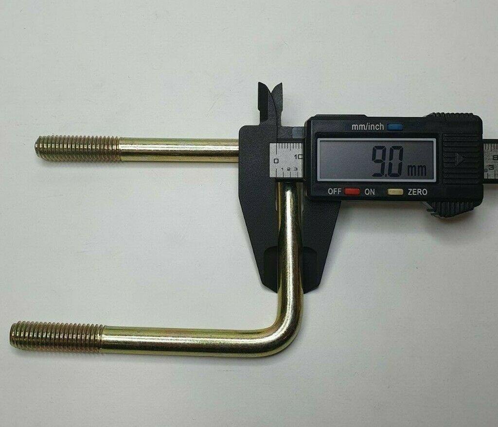 High Tensile U Bolt With Locking Nuts & Washers Pair 60Mm X 60Mm Maypole Mp916B - Mid-Ulster Rotating Electrics Ltd