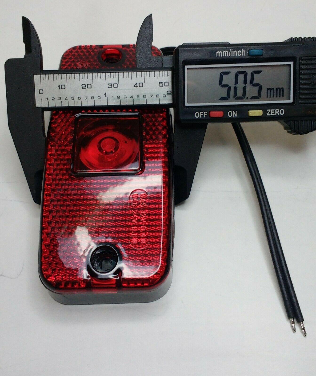 Red Led Rear Marker Lamp Light With Reflector Was 12V 24V Maypole Mp8577B - Mid-Ulster Rotating Electrics Ltd
