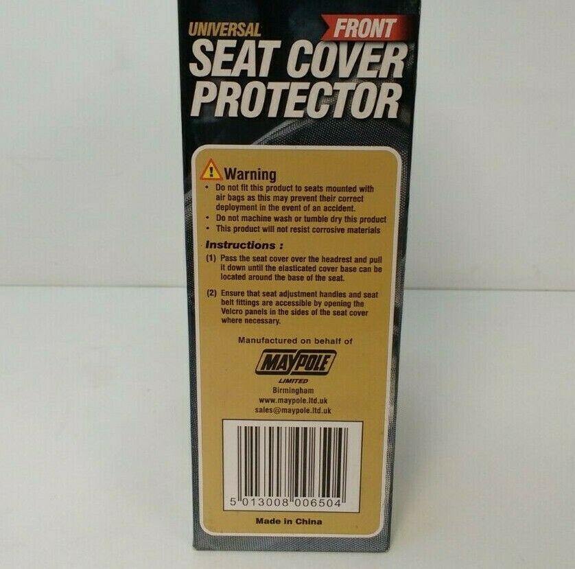 Car Front Seat Cover Waterproof Universal Nylon Heavy Duty Car Mpv Maypole Mp650 - Mid-Ulster Rotating Electrics Ltd