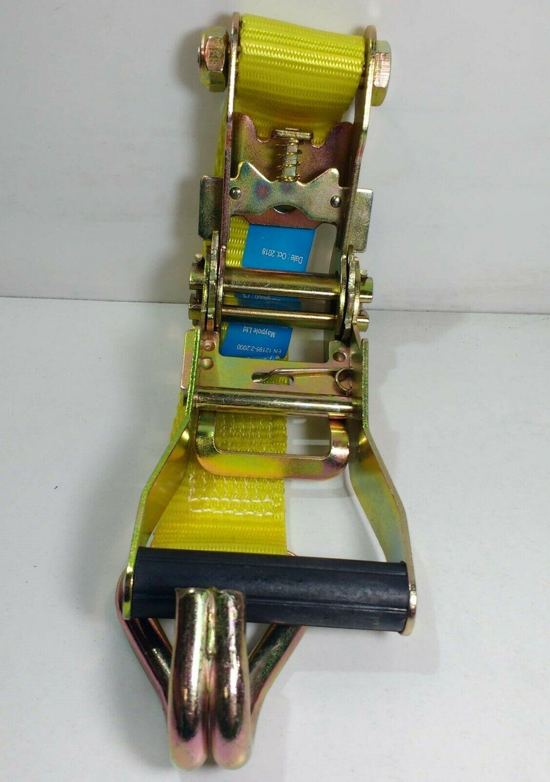 Ratchet Strap Tie Down Kit 38Mm 6M Strap And Hooks 250Kg Genuine Maypole Mp6062 - Mid-Ulster Rotating Electrics Ltd