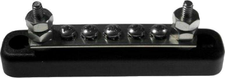 100A 5 Way Bus Bar 12V 24V Power Distribution 5X4Mm Screw Automarine Bb105.1 - Mid-Ulster Rotating Electrics Ltd