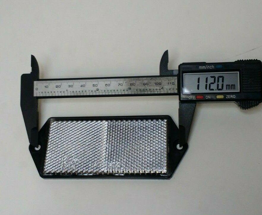 4 X Front White Screw On Reflector Trailer Horsebox Rectangle Maypole Mp8856B - Mid-Ulster Rotating Electrics Ltd