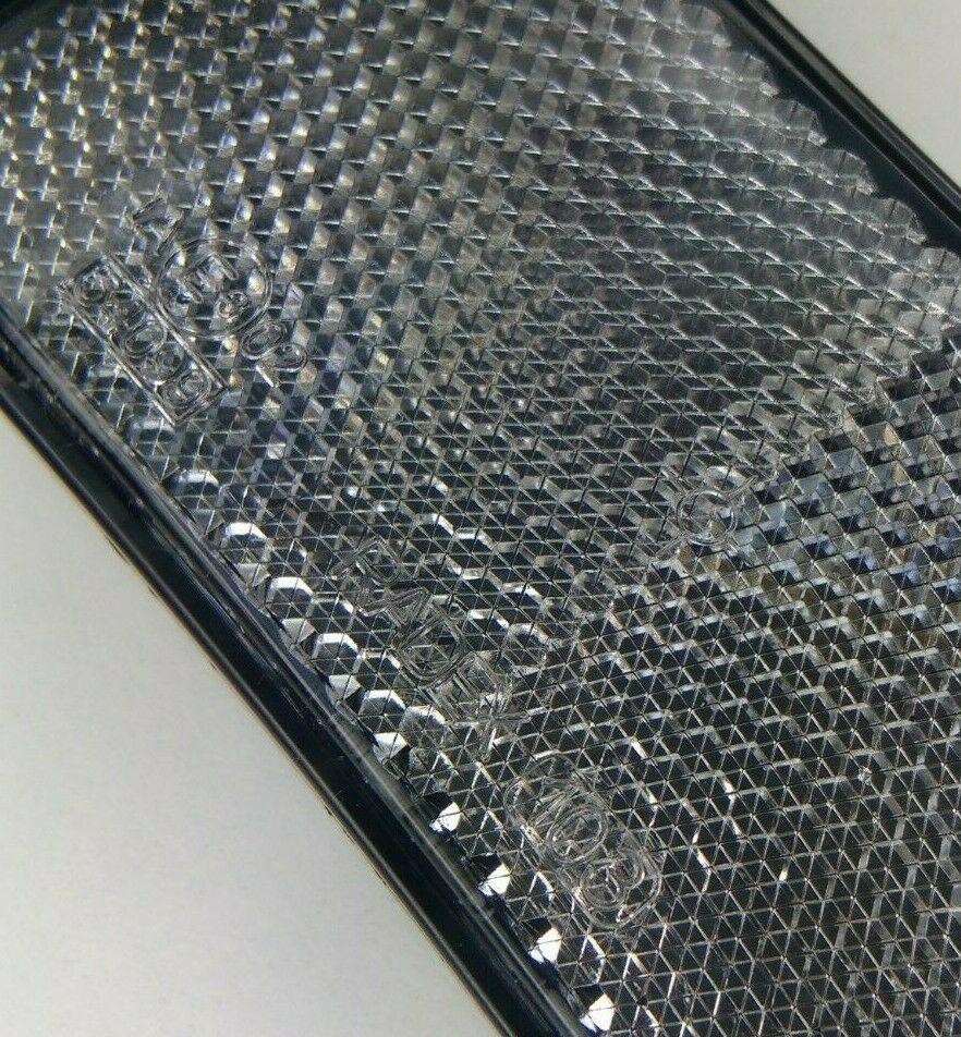 2 X Front Clear Screw On Reflector Trailer Horsebox Rectangle Maypole Mp8856B - Mid-Ulster Rotating Electrics Ltd