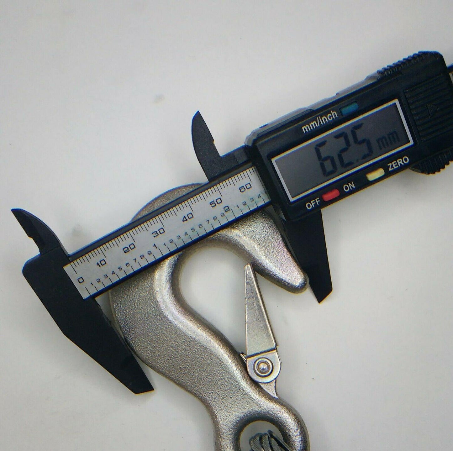 Winch Strap Steel Rope 6Mm Forged Hook & Fixing Kit 8M Maypole Mp1450 - Mid-Ulster Rotating Electrics Ltd