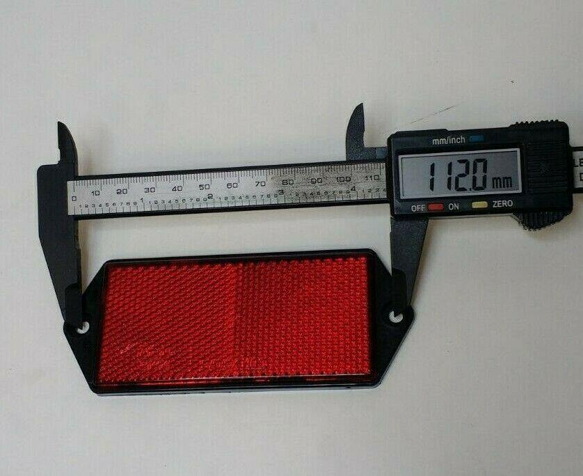 4 X Rear Red Reflector Screw Trailer Horsebox Tractor Rectangle Maypole Mp8857B - Mid-Ulster Rotating Electrics Ltd