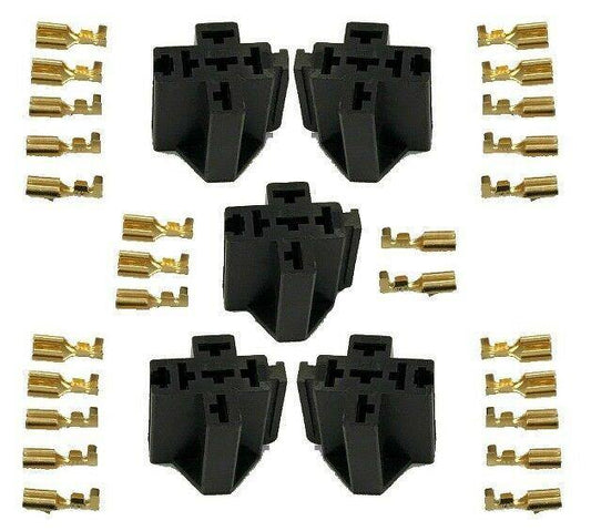5 X Relay Multi Plug Holder Socket Base Kit 1 2 3 4 5 Pin Mure Rp001 - Mid-Ulster Rotating Electrics Ltd