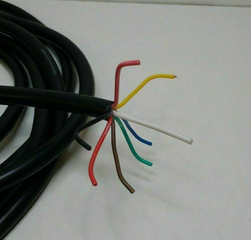 12V 24V Cable 5M 11A 8 Core 7 + 1 Thin Wall Trailer Caravan Wire Maypole Mp3195 - Mid-Ulster Rotating Electrics Ltd