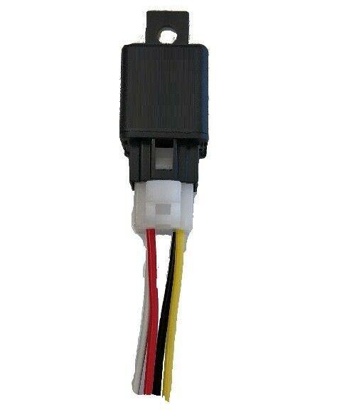 4 Pin Relay Connector Plug Socket With Pigtail And Clip Mure Pl60-Wl - Mid-Ulster Rotating Electrics Ltd