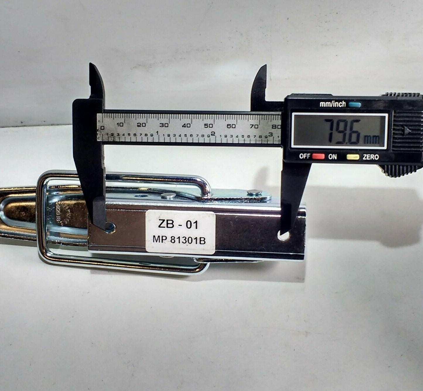 Trailer Over Centre Pad Lockable Catch Plate 210Mm X 37Mm Maypole Mp81301B - Mid-Ulster Rotating Electrics Ltd