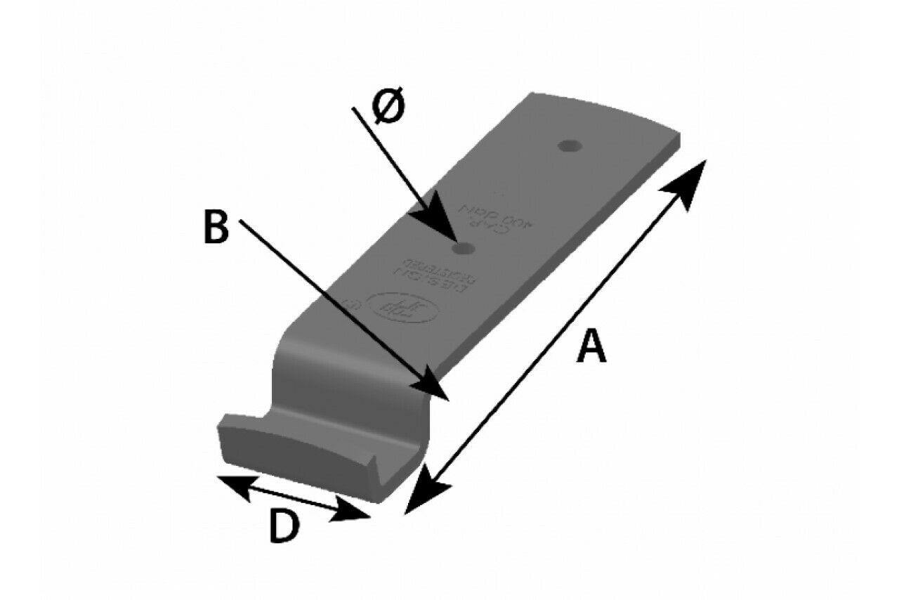 Flat Latch Fixing Plate Over Centre Latch 142Mm X35Mm Genuine Maypole Mp81405B - Mid-Ulster Rotating Electrics Ltd