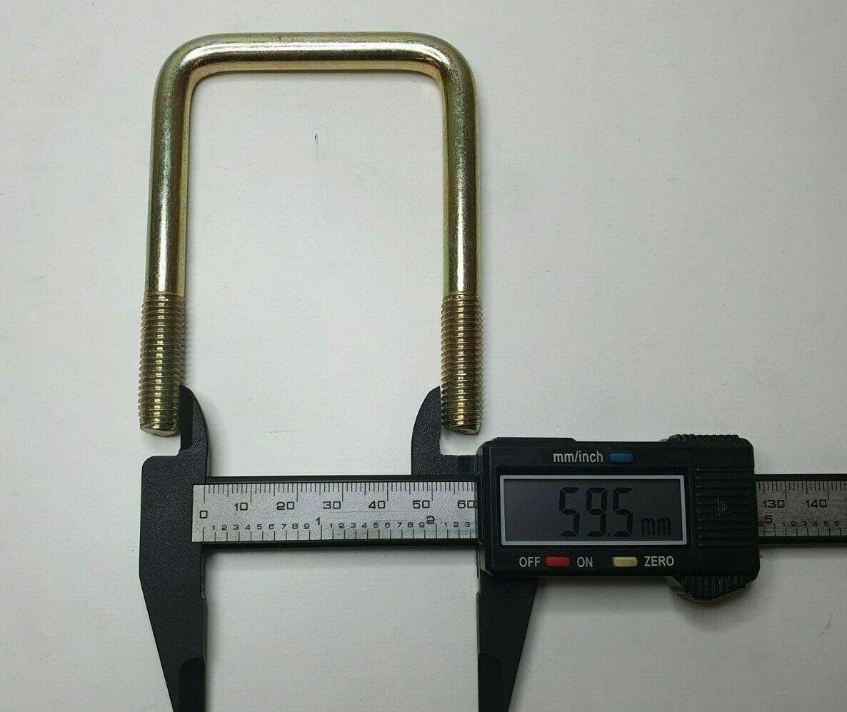 High Tensile U Bolt With Locking Nuts & Washers Pair 60Mm X 60Mm Maypole Mp916B - Mid-Ulster Rotating Electrics Ltd